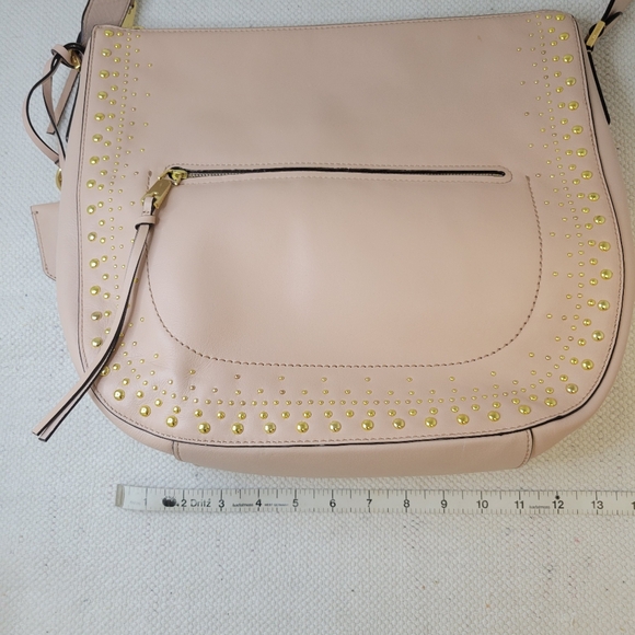 Cole Haan Marli Studded Bucket Hobo Bag Blush - Picture 8 of 9
